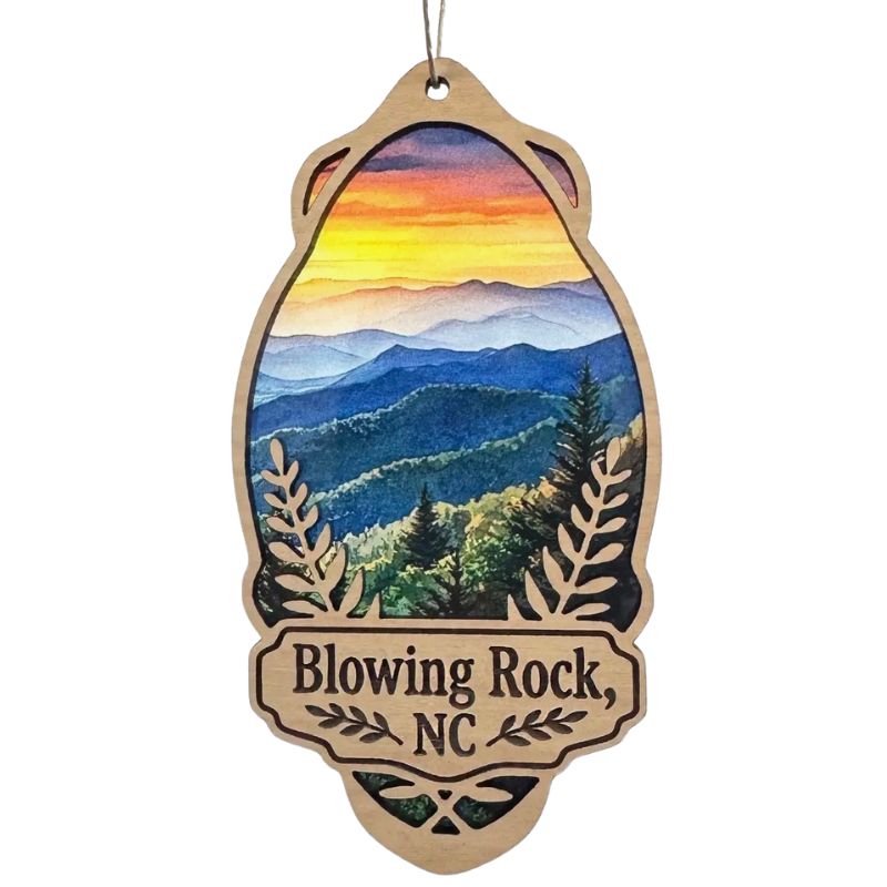 Blowing Rock Mountain Range Ornament